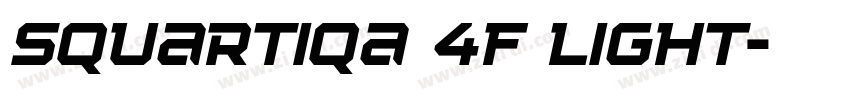 Squartiqa 4F Light字体转换